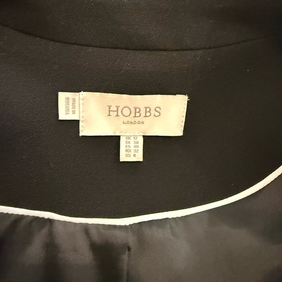 HOBBS LONDON HARMONY PEPLUM BLAZER JACKET US 8 - Picture 3 of 13